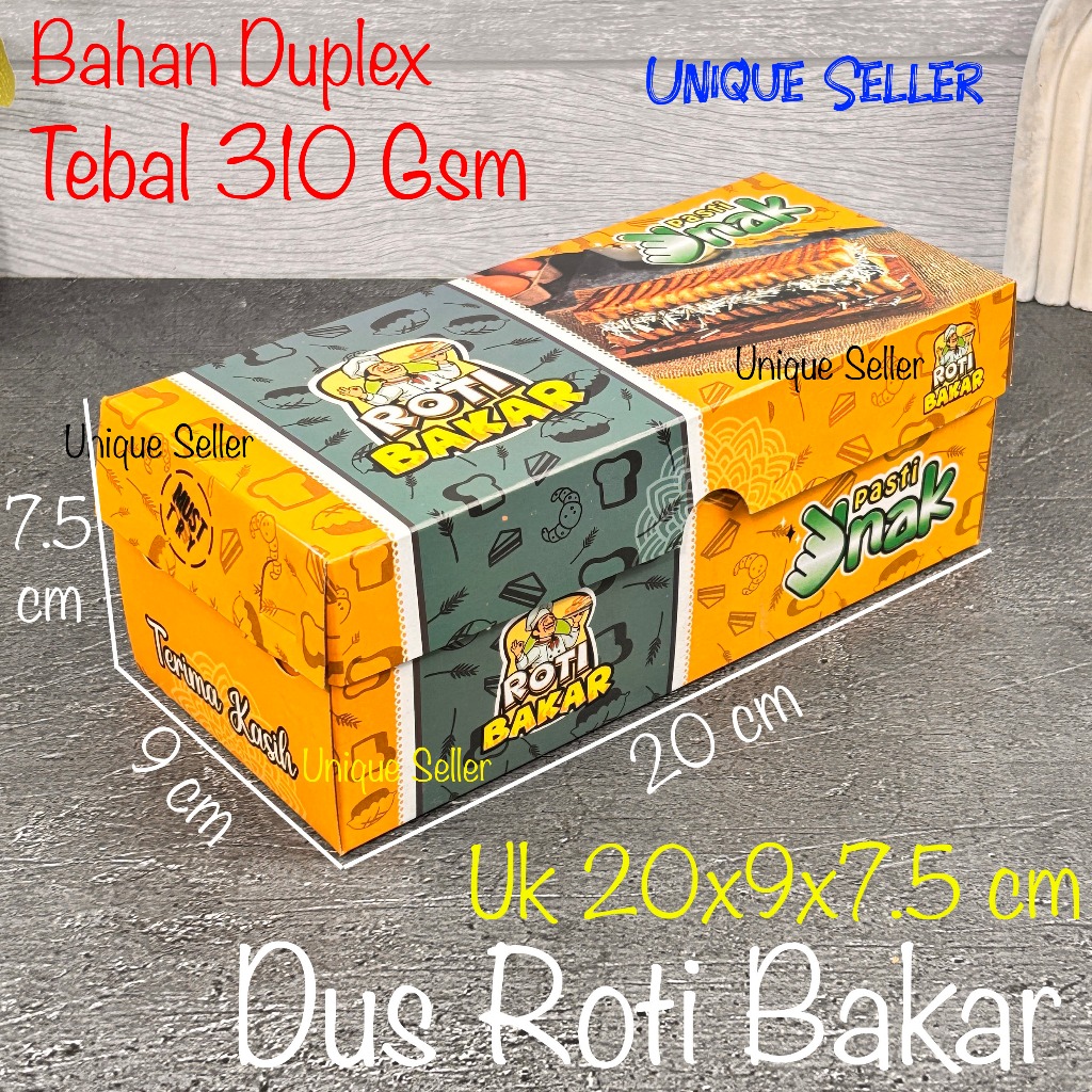 Jual [Isi10] Dus Roti Bakar Motif Uk 20x9x7.5 cm Dus Kotak Box Rolltart ...
