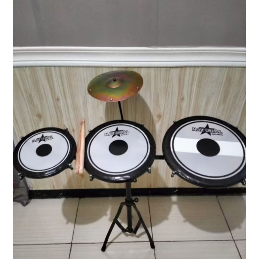 Jual TAMTAM DRUM SATU SET BONUS STIK 1 SIMBAL TAMTAM DRUM 3 SISI ...