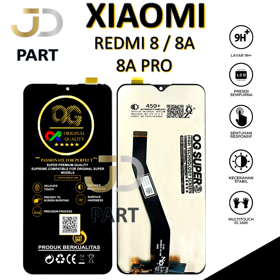 MaiJin Cover Per Xiaomi Redmi 8/8A (6,22'') – Custodia Ibrida 2 Strati Con Cavalletto, Resistente Agli Urti (grigia)