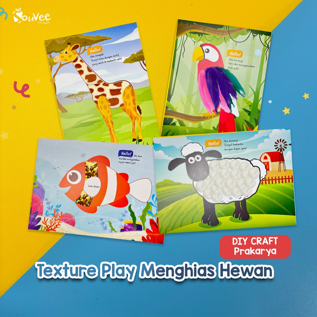 Jual SOUVEE - Texture Sensory Play Mainan Aktivitas Menempel Tekstur ...