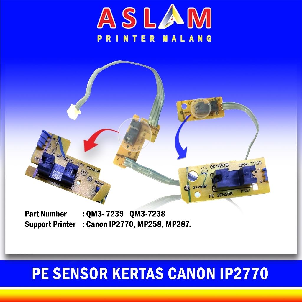Jual Sensor Penarik Kertas ASF Printer Canon ip 2770 ip2770 MP258 MP287 ...