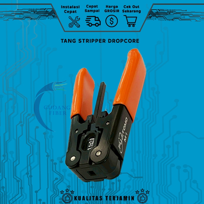 Jual FUJITOMO TANG STRIPPER DROPCORE Tang Striper Fiber Optik Tang ...