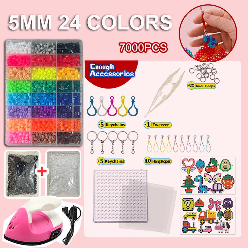 Jual DIY Perler Beads Manik-manik Sekering Kit Mainan 5mm 2.6mm