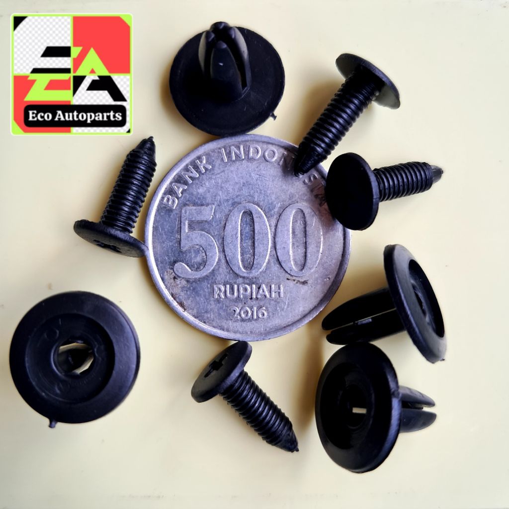 Jual Baut Klip kancing RIVET universal R9Drat Harga per 10 pasang ...
