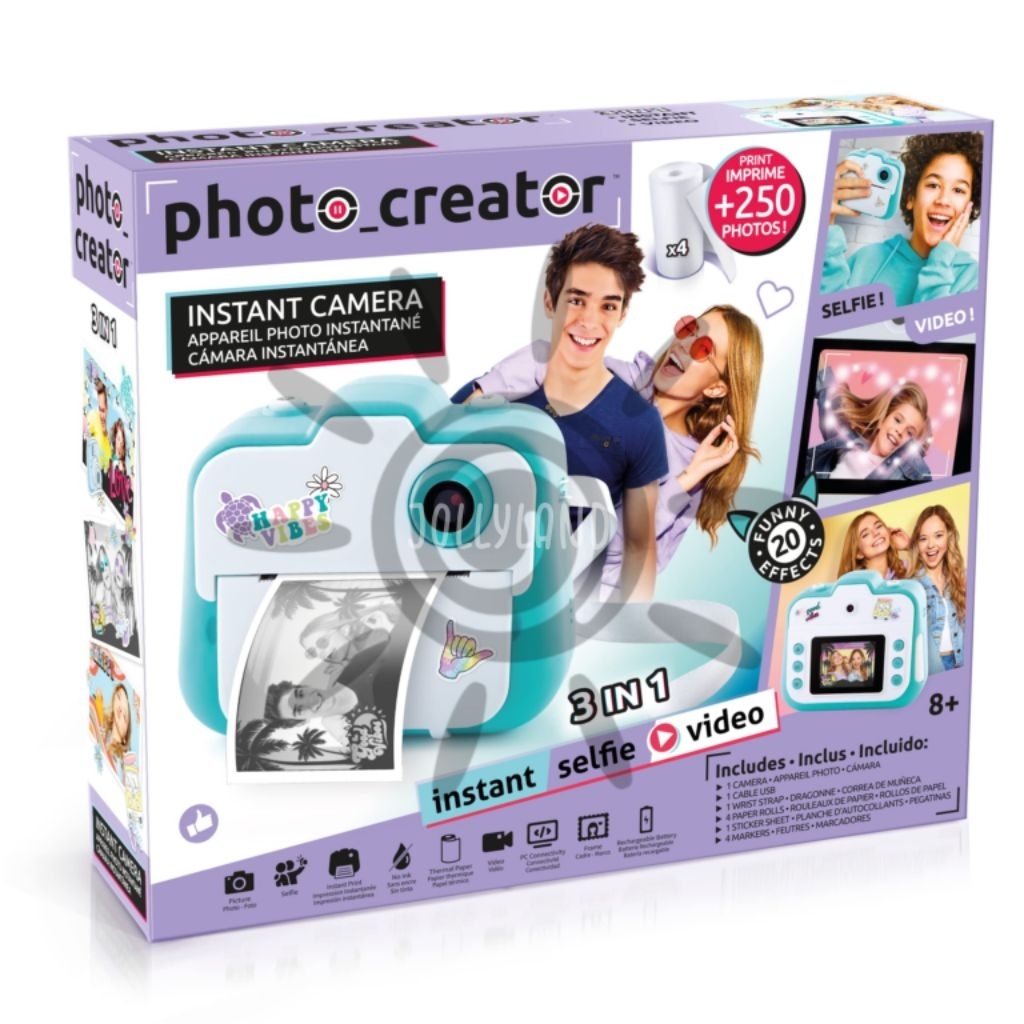 Jual Photo Creator Instant Camera Selfie Video 3in1 Kamera Instan Cetak ...