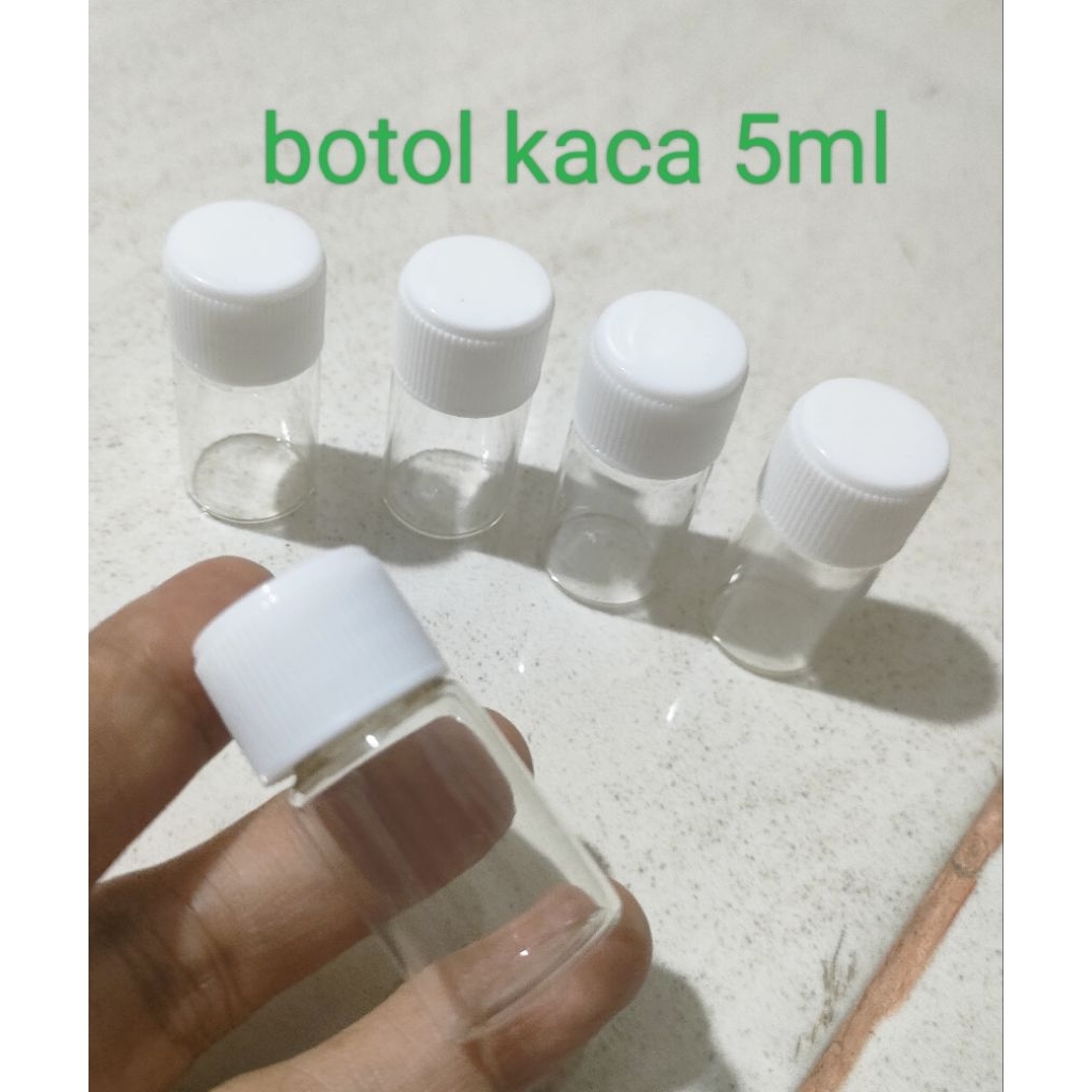 Jual Botol kaca 5ml / botol esensial 5 ml | Shopee Indonesia