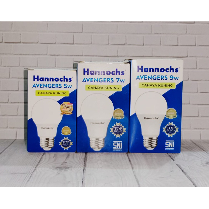Jual Hannochs Avenger Lampu LED Bulb 3w 5w 7w 9w Warm White Cahaya ...
