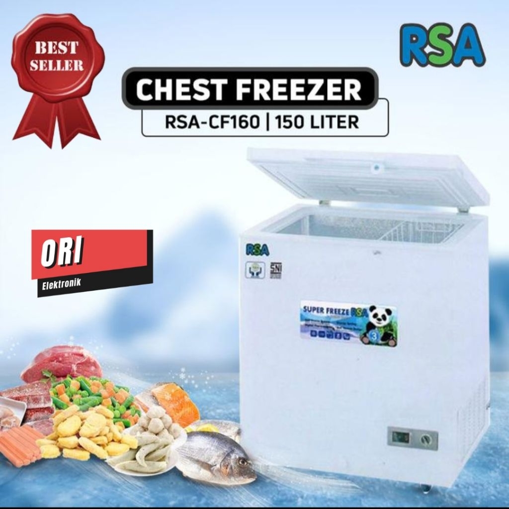 Jual RSA CHEST FREEZER BOX FREEZER FROZEN 150 LITER CF-160 | Shopee ...