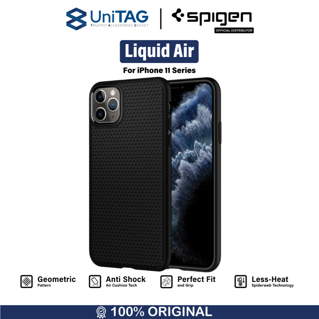 Jual Case iPhone 11 Pro Max / 11 Pro / 11 Spigen Liquid Air Softcase ...