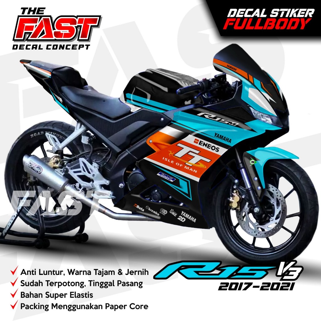 Jual COD Decal R15 V3 Full Body ENEOS MOTOGP Stiker R15 V3 Full Body ...