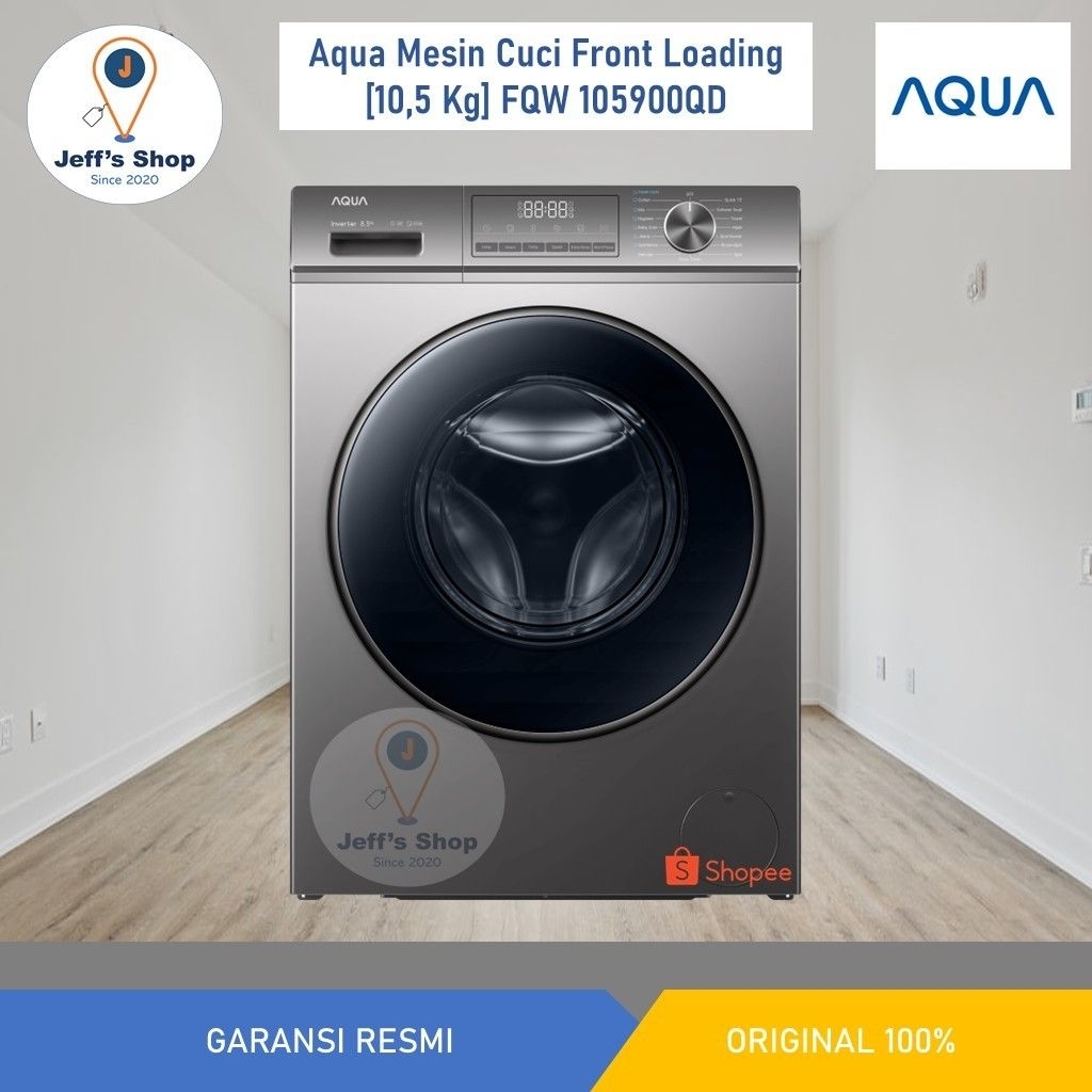 Jual MESIN CUCI FRONT LOADING AQUA INVERTER FQW-850900QD 8.5KG FQW ...