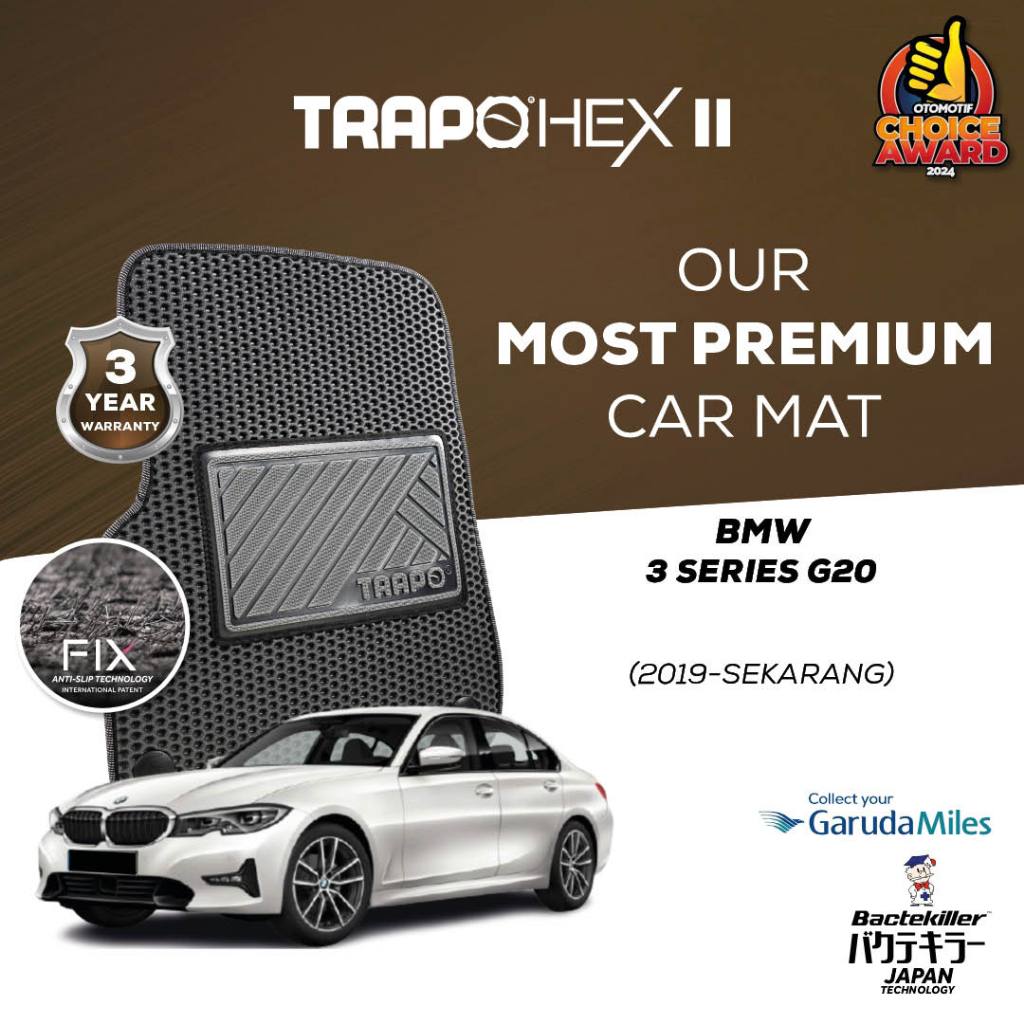 3W Tappetino per Bagagliaio Compatibile con BMW 3 SERIES G20