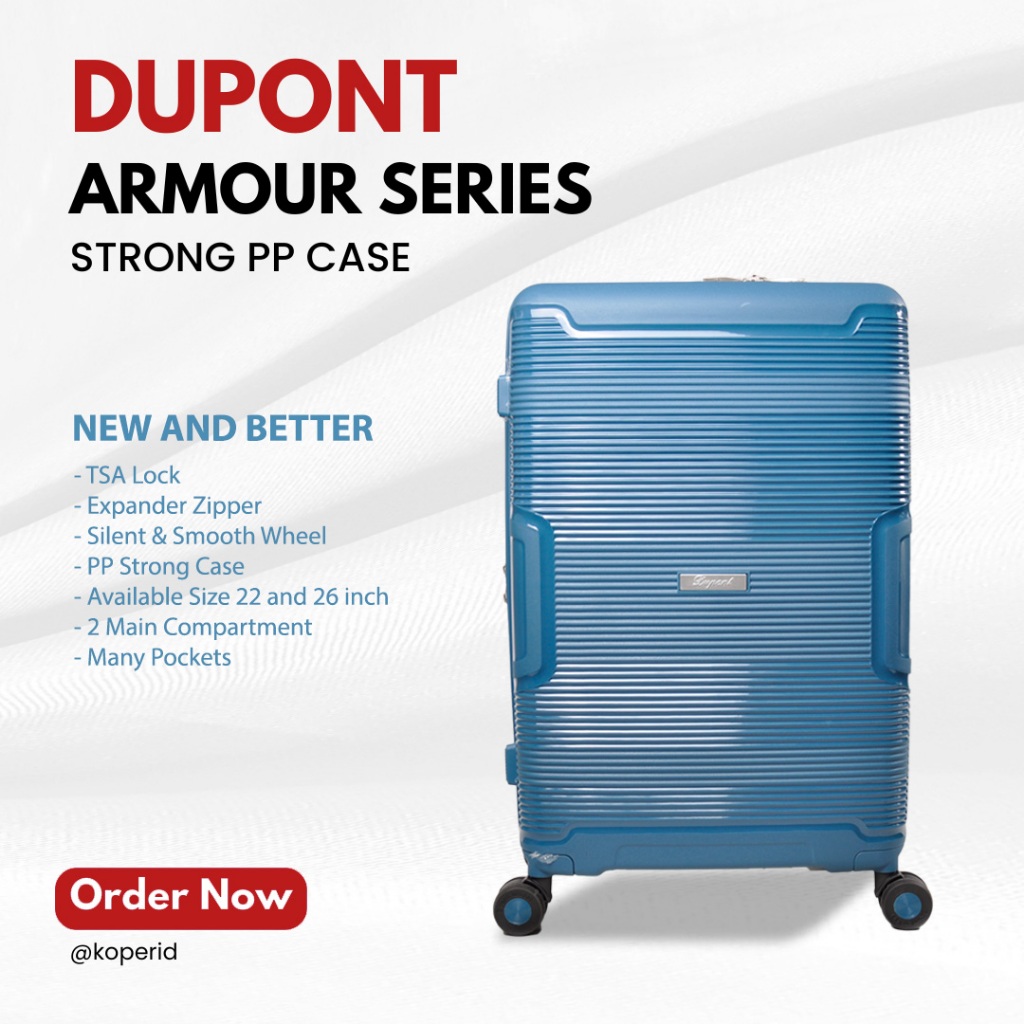 Jual Dupont Koper Hardcase PP Armour Seires Anti Theft Zipper dan ...