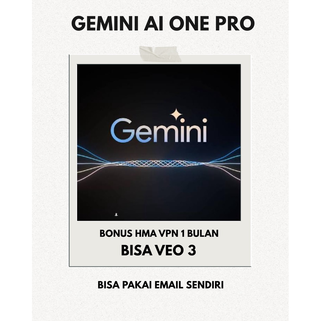 Jual Gemini ai one pro VEO 3 PRIVATE FULL GARANSI | Shopee Indonesia
