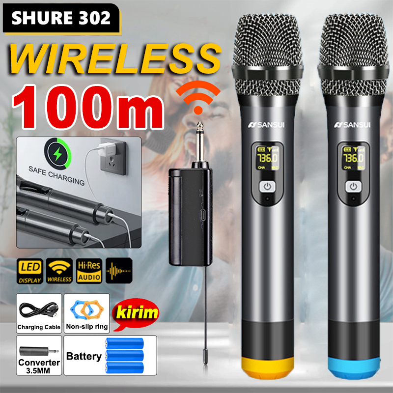 Jual Microphone Wireless Microphone mic wireless PG-A38 2 Mic With ...