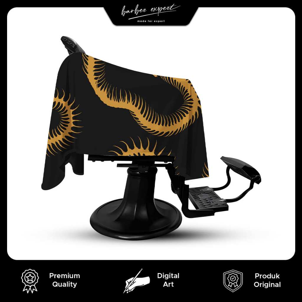Jual Cape Barber Expert Premium Motif Series SNAKE BONE Limited Edition ...