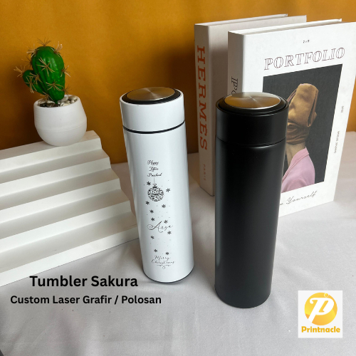 Jual Custom Tumbler SAKURA 450ml Cetak Laser Grafir Logo / Nama ...