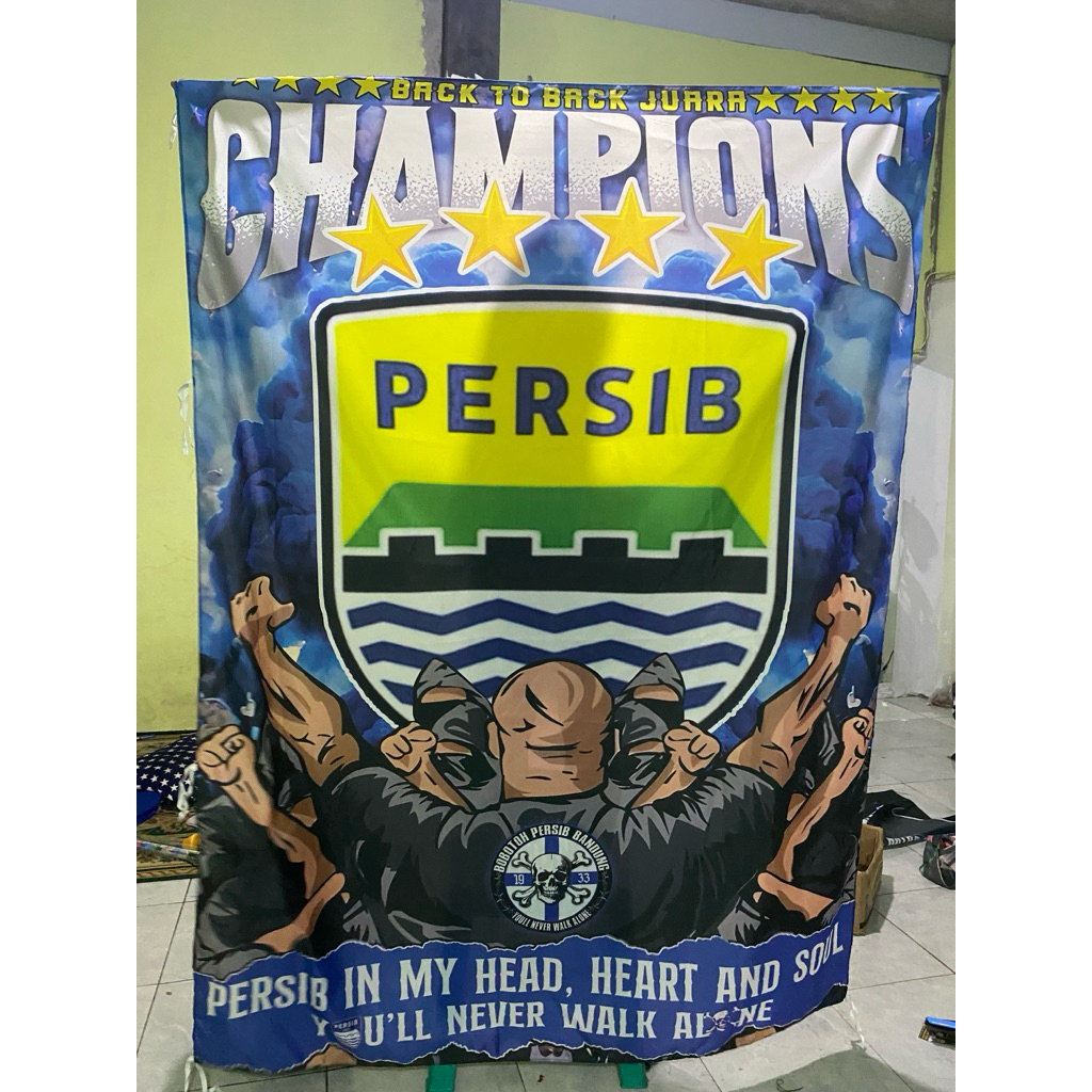 Jual PROMO !! FREE MINIFLAG + FREE ONGKIR, STICKER PERSIB, GIANTFLAG ...