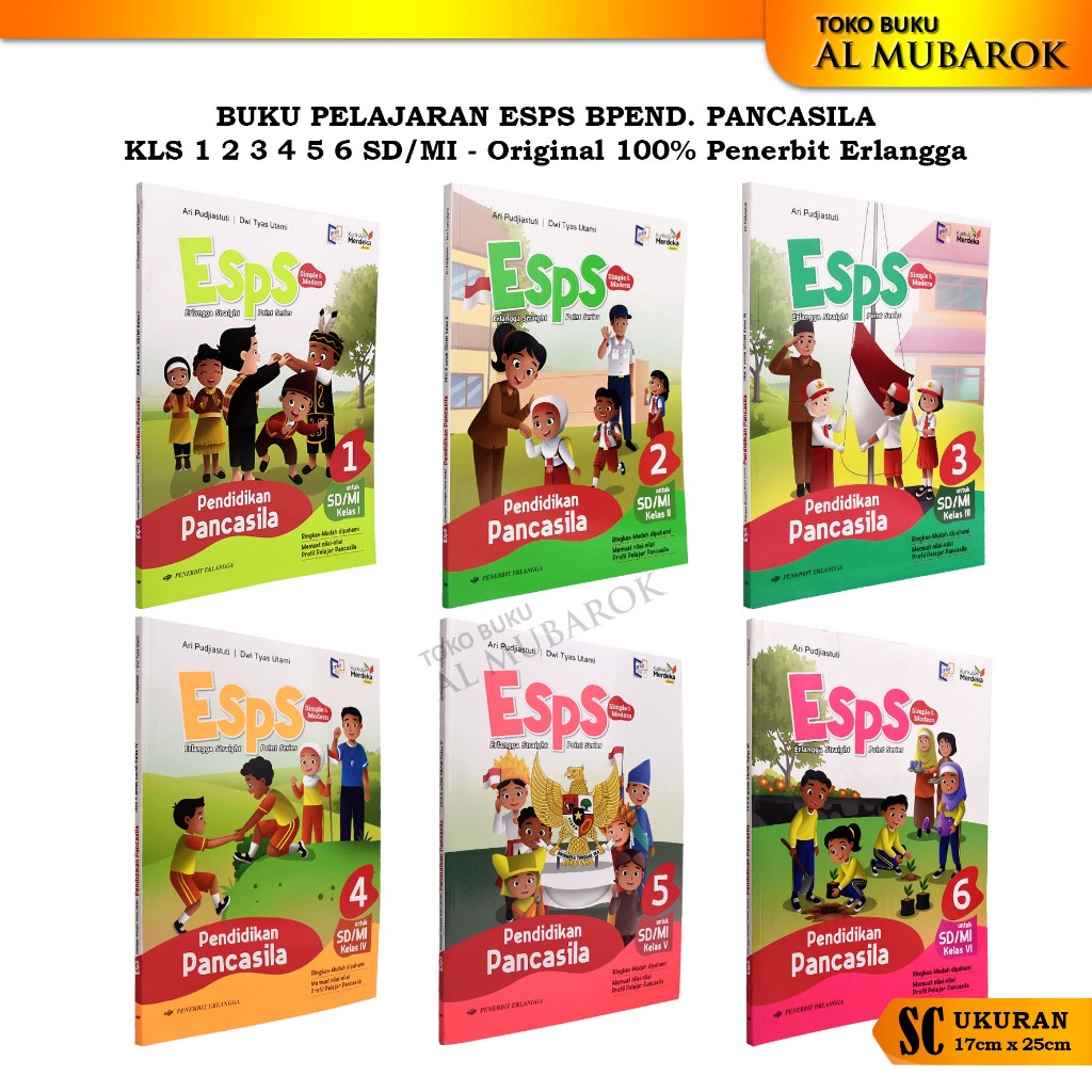 Jual Original Erlangga - Buku ESPS Pendidikan Pancasila Kelas 1 2 3 4 5 ...