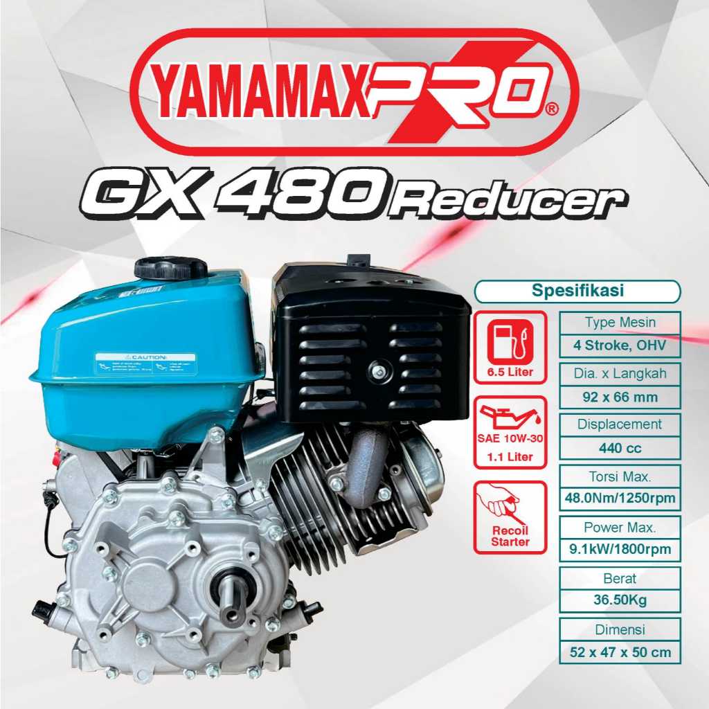 Jual Mesin Penggerak Serbaguna Gasoline Engine Reducer/Putaran Lambat ...