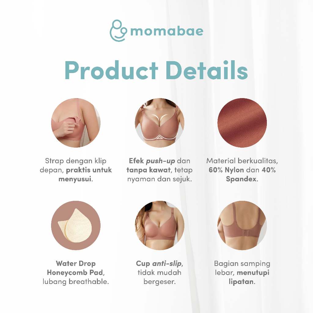 Jual MOMABAE - Seamless Jelly Push Up Breastfeeding Nursing & Maternity ...
