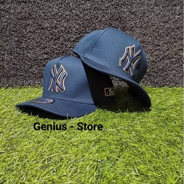 Jual Topi New York Nevy List Cream Bahan Nevy Topi Premium Topi MLB ...