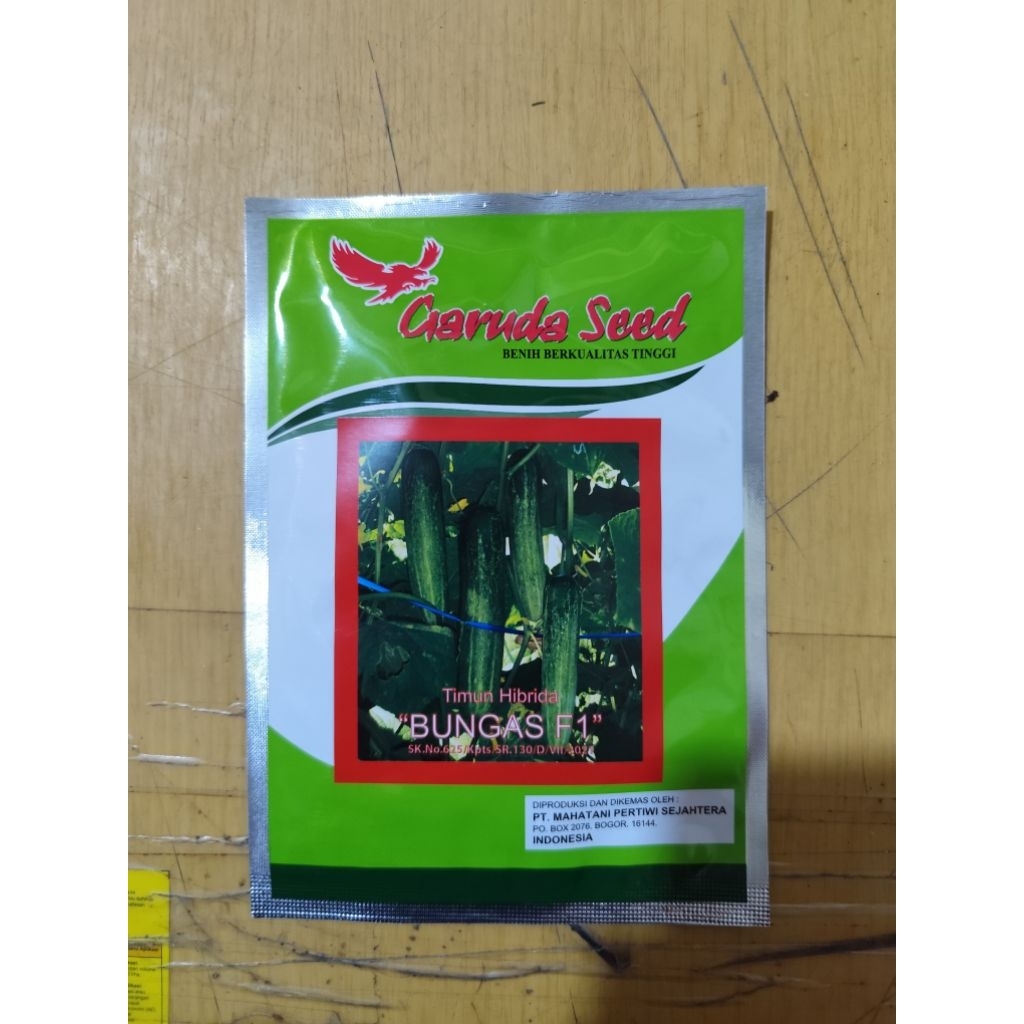 Bibit / Benih Timun Hibrida BUNGAS F1 Garuda seed, 10 Gram