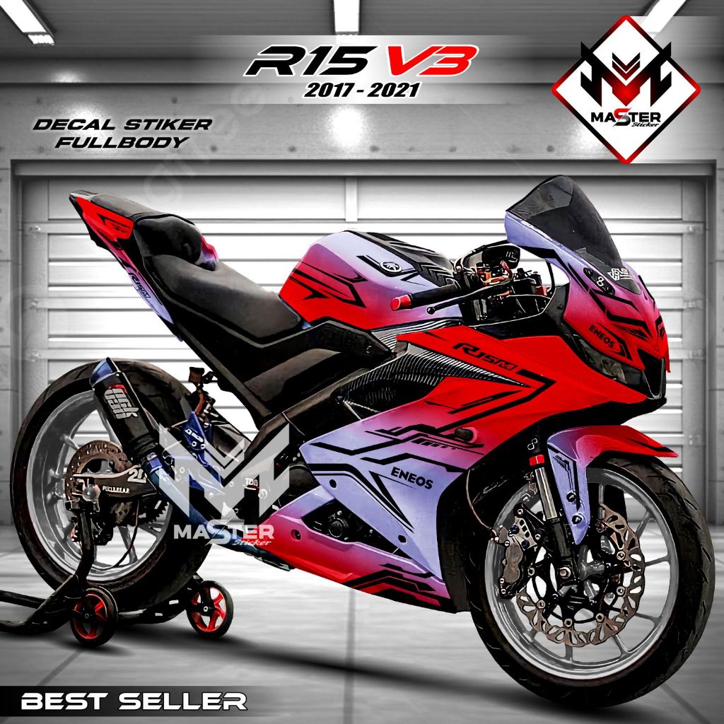 Jual Decal R15 V3 Stiker Decal Motor R15 V3 Sticker Yamaha R15 V3 ...