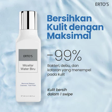Erto'S Micellar Water Biru Micellar Water Cleansing Hydrating Makeup Remover