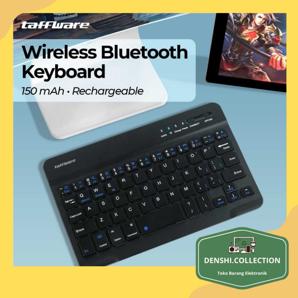 Jual Taffware Keyboard - KM78D I Keyboard Bluetooth I Keyboard ...