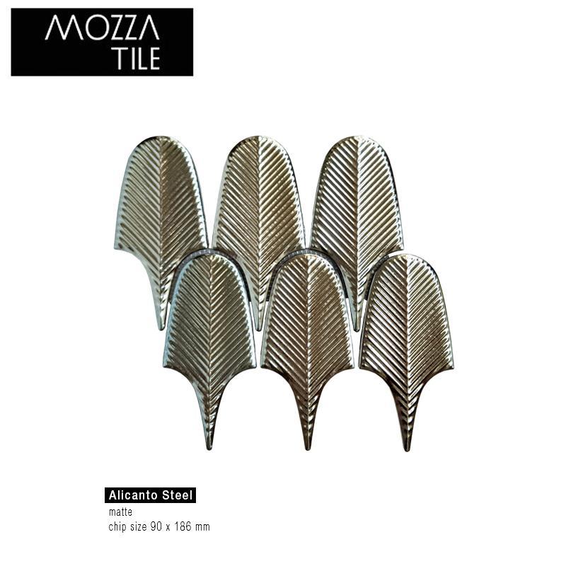 Jual Mosaic Mosaik Keramik MOZZA TILE Alicanto Steel | Shopee Indonesia