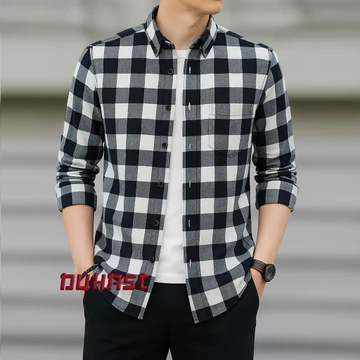 Kemeja Pria Lengan Panjang Flanel Import Unisex Motif Kotak DUHASTSHOP