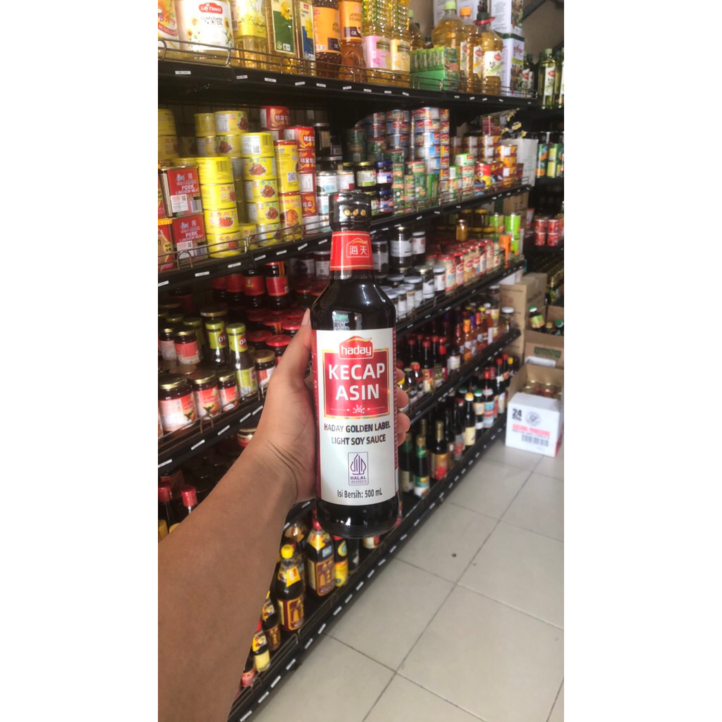 Jual Haday Kecap Asin / Haday Golden Label Light Soy Sauce 500mL ...