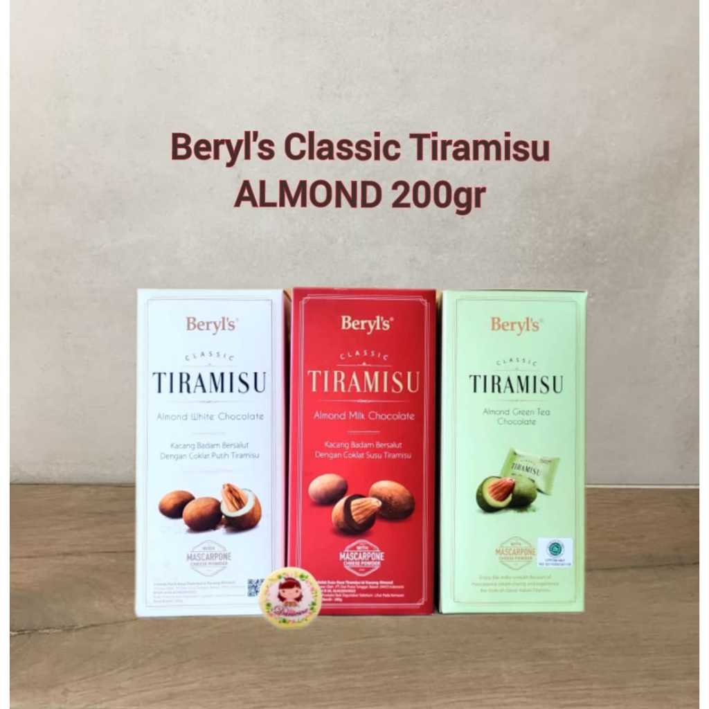 Jual Beryls Coklat Malaysia 200 gr Classic Tiramisu Almond Green tea ...