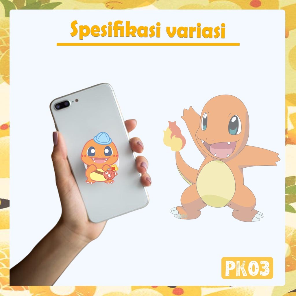 Jual [POPSOCKET] Chibi pokemon grip akrilik 2D pikachu squirtle ...
