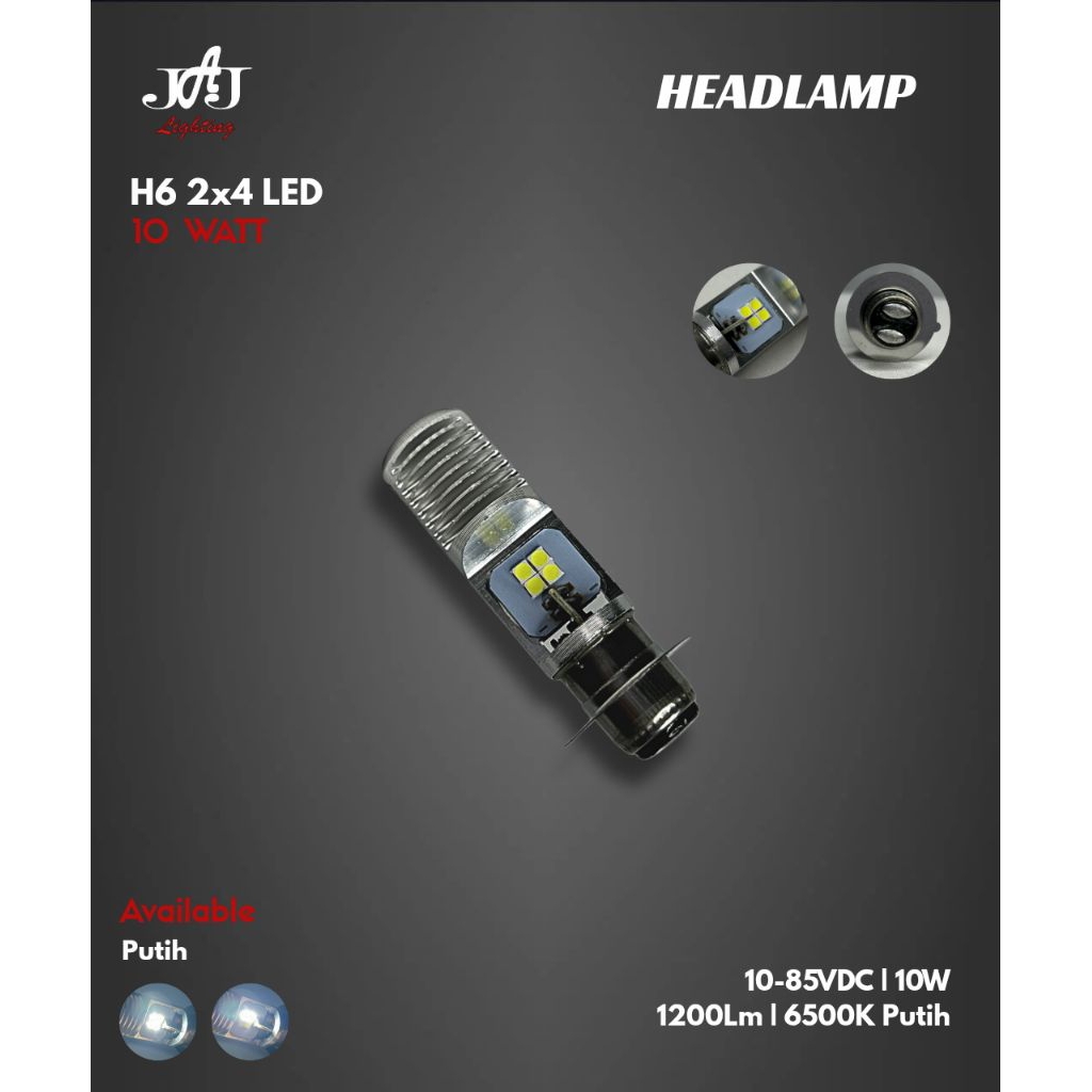 Jual H6 2x4 LED | 10W | Headlamp Motor | Headlamp Mobil | JAJ Light ...