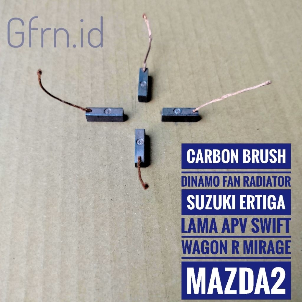 Jual Arang Carbon Brush Dinamo Fan Kipas Radiator Ertiga Apv lama Swift ...