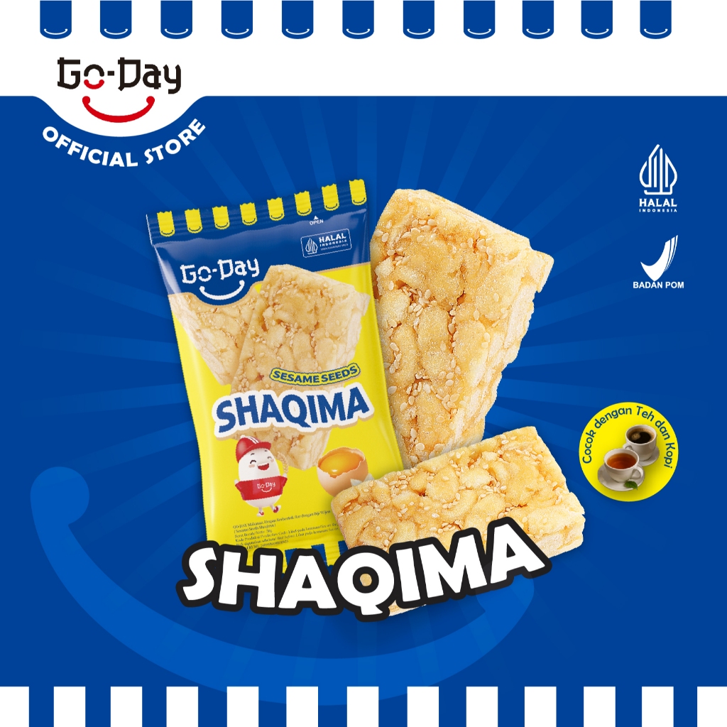 Jual GoDay Shaqima Sesame Seeds Bar isi 10, 15, 20, 25, & 30 Pcs ...