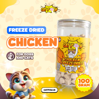 Chicken Freeze Dried – Camilan Daging Ayam Favorit Snack Kucing Anjing CATPOW
