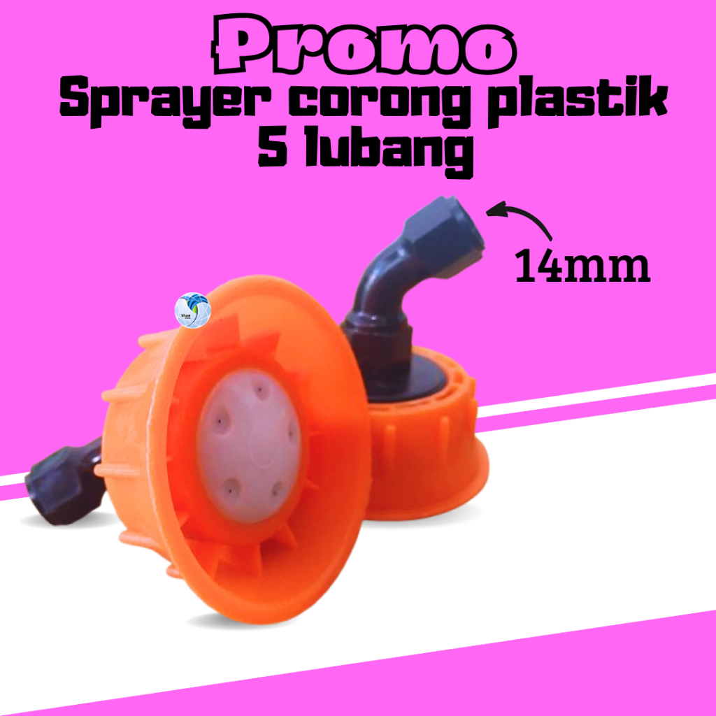 Jual Nozzle Plastik Model Bunga 5 Lubang Titik Mata Sprayer 