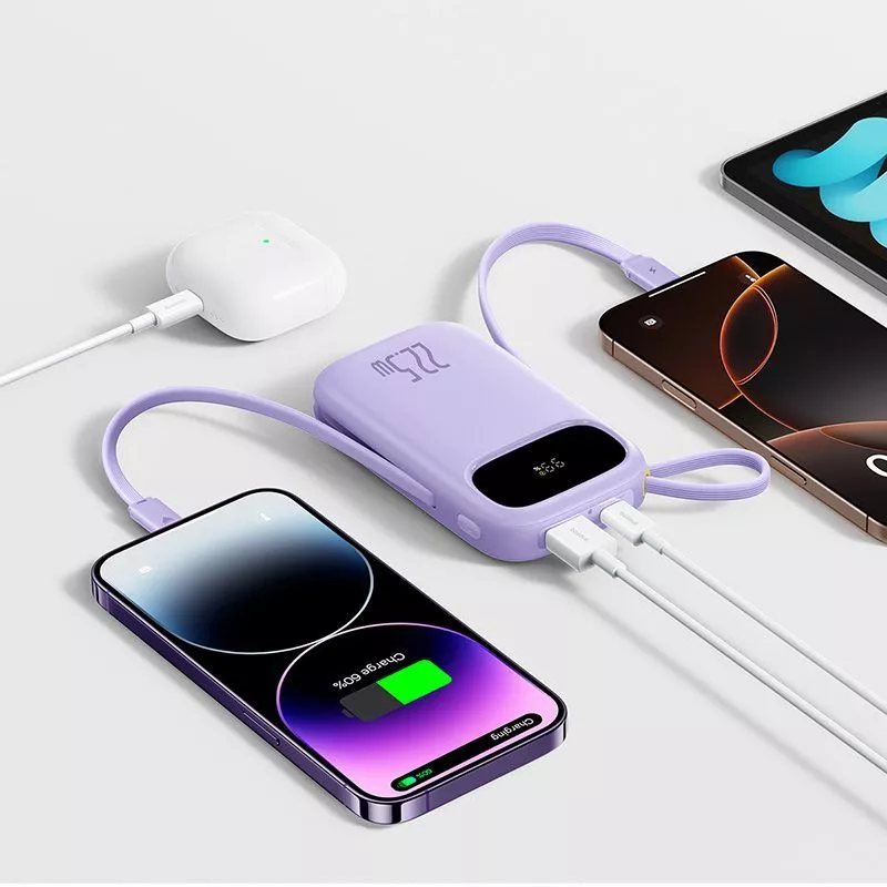 Baseus Power Bank EnerFill FC31 Qpow3 10000mAh 22,5W Fast Charging Powerbank Dual Cable