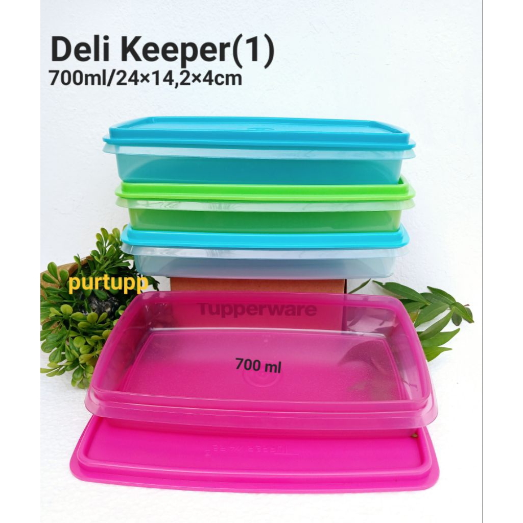 Jual Tupperware Deli Keeper tempat makan 700 ml harga satuan | Shopee ...