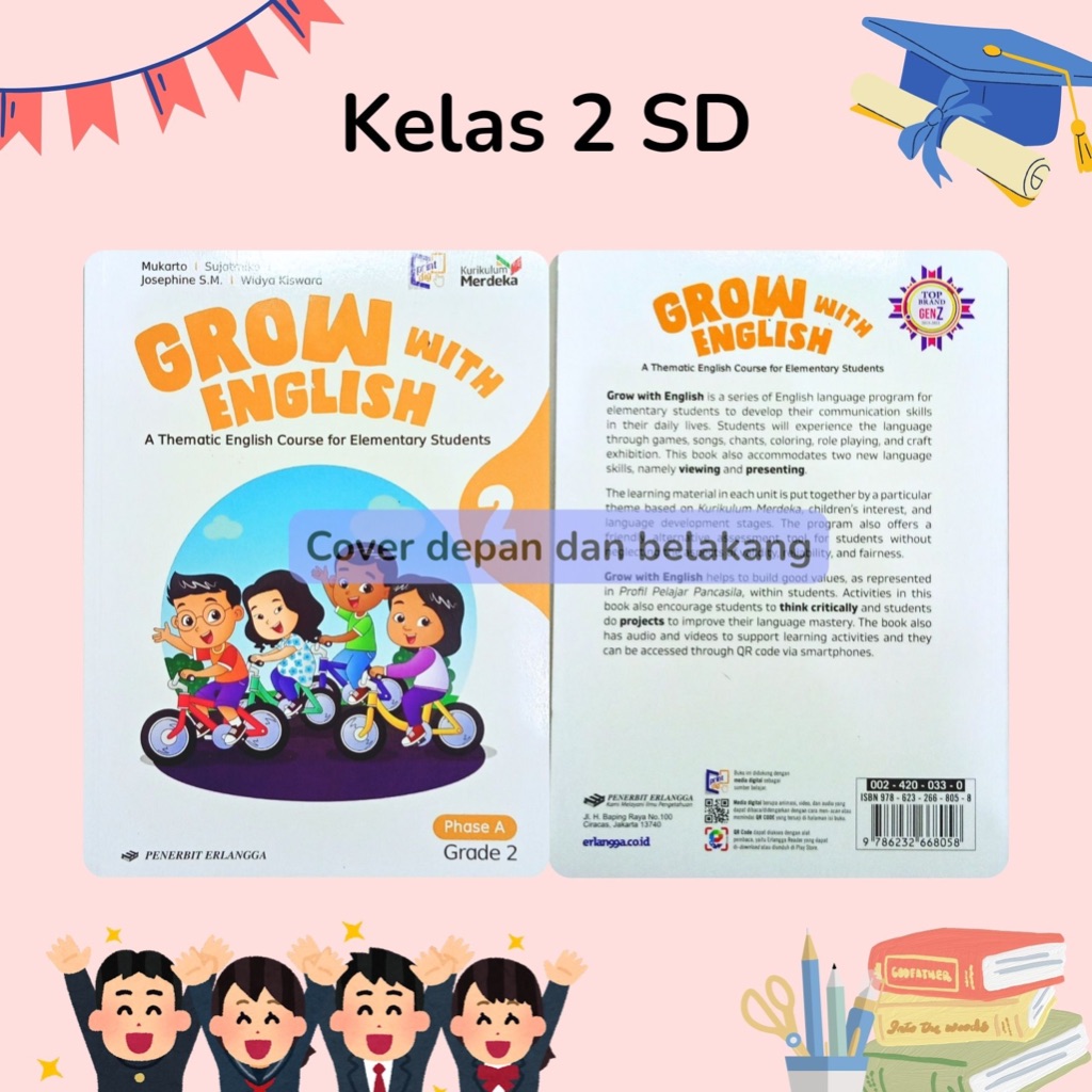 Jual Buku Paket Bahasa Inggris kelas 2 SD Penerbit Erlangga Kurikulum ...