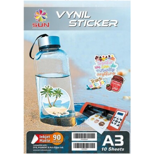 Jual Sticker Vinyl Inkjet Anti Air A3 - Kertas SUN Sticker Vinyl Inkjet ...