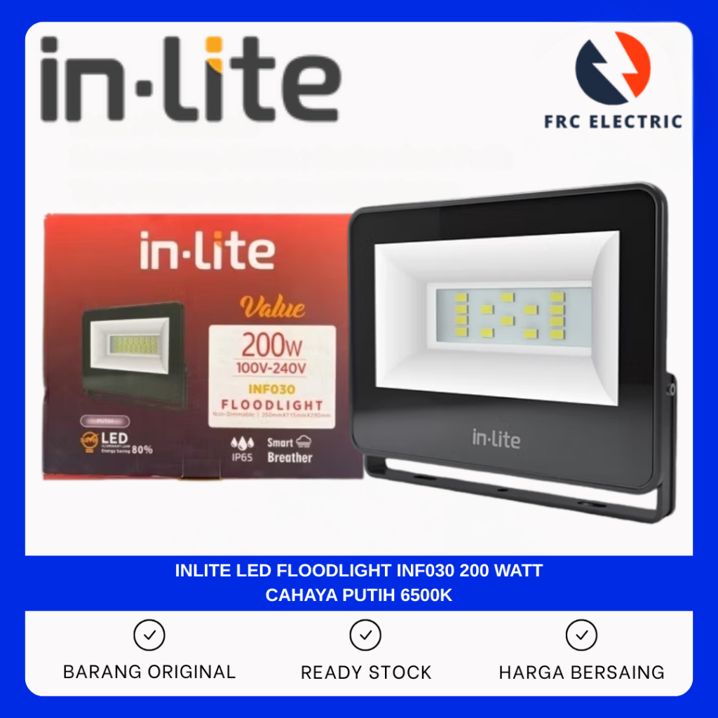 Jual InLite Lampu Sorot INF030 200 Watt - Lampu FloodLight LED 200 Watt ...