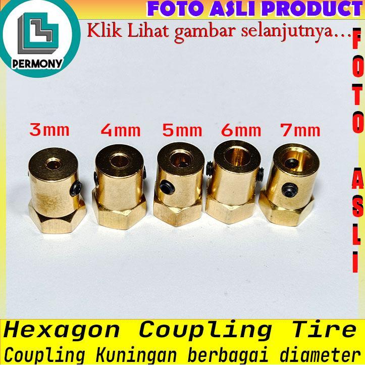 Jual Hexagonal Coupling Ban 85mm brass kuningan adapter copling joint ...