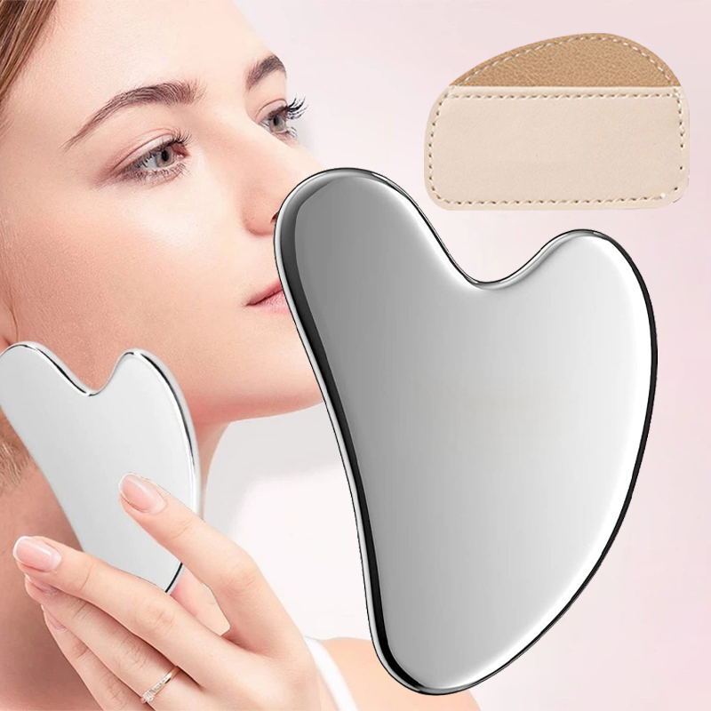 Jual Face Massager Guasha Tool Stainless Steel Alat Mijit Wajah Bentuk ...