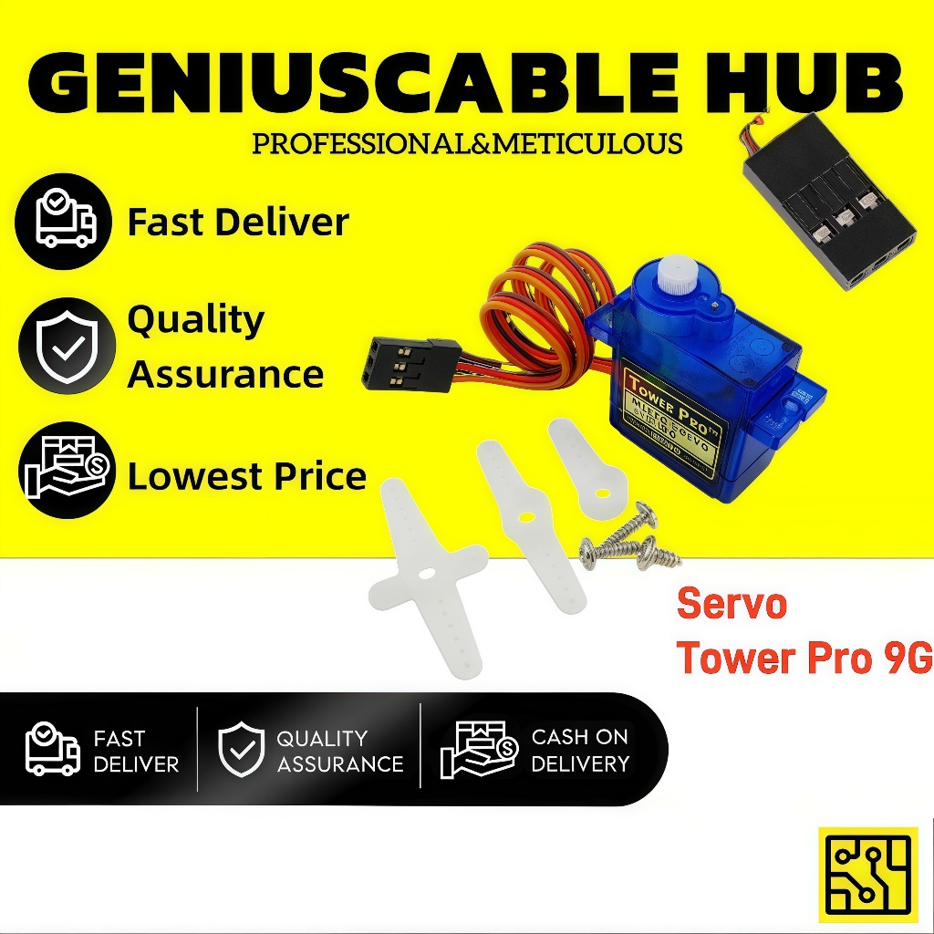 Jual TOWERPRO MOTOR SERVO SG90 SG-90 9G | Shopee Indonesia
