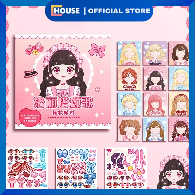 Jual Buku Stiker Diy/ Stiker Make Up Book/ Buku Sticker Diy Make Up ...