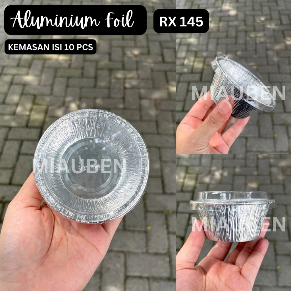 Jual (Isi 10) Aluminium foil RX 145 ml cup roti bluder cupcake cup roti ...